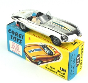 Corgi 312 e type jaguar chrome x405