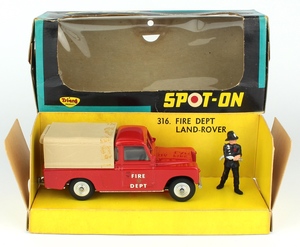 Spot on 316 fire dept landrover x496