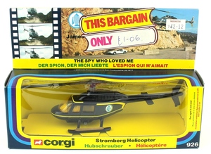 Corgi 926 stromberg helicopter x579