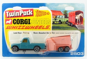 Corgi juniors twin pack 2503 landrover x584