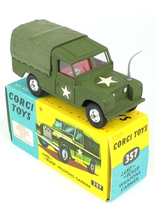 Corgi 357 landrover weapons carrier x688