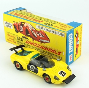 Corgi 344 ferrari 206 yellow x748