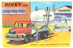 French dinky 805 unic multi skip gas tanker x924