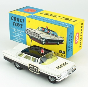 Corgi 481 chevrolet police car yy77