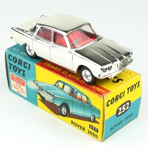 Corgi 252 rover 2000 chrome yy84