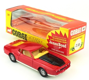 Corgi 391 james bond mustang yy218