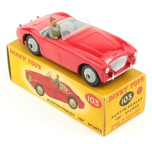 Dinky 103 austin healey yy296