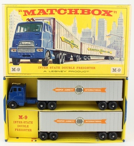 Matchbox m9 inter state double freighter yy391