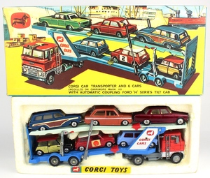 Corgi gift set 41 car transporter yy480z