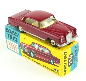 Corgi toys 230 mercedes benz 220 se coupe yy711