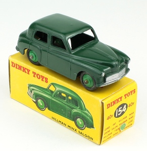 Dinky toys 154 hillman minx green yy826