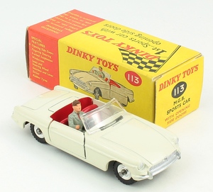 Dinky toys 113 mgb sports car zz17