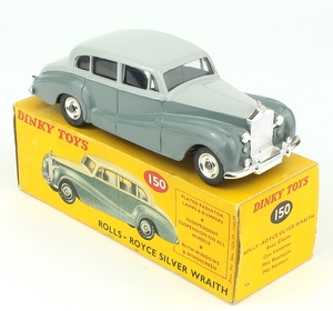 Dinky toys 150 rolls royce silver wraith zz170