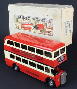 Tri ang minic 60 double decker bus ovaltine zz234