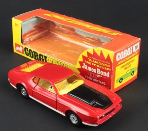 Corgi toys 391 james bond mustang zz300