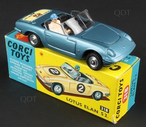 Corgi toys 318 lotus elan s2 zz431