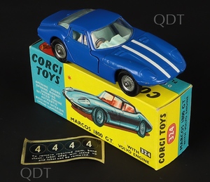 Corgi toys 324 marcos 1800 gt zz541