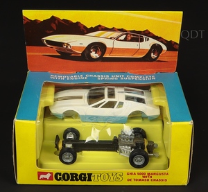 Corgi toys 271 ghia 5000 mangusta de tomaso chassis zz595