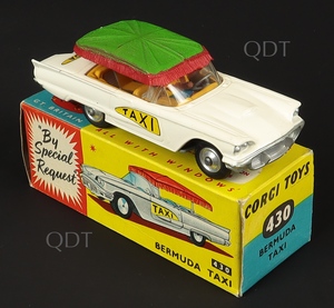 Corgi toys 430 bermuda taxi zz715