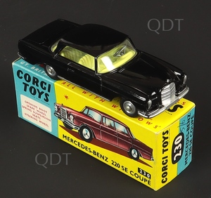 Corgi toys 230 mercedes coupe zz723