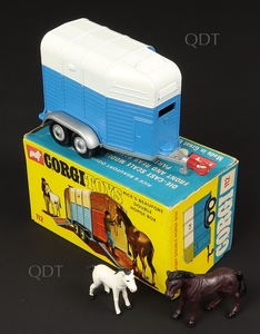 Corgi toys 112 rice's double horse box zz777