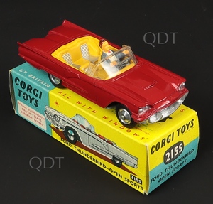 Corgi toys 215s ford thunderbird open sports zz810