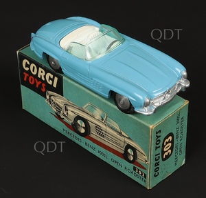 Corgi toys 303 mercedes open roadster zz867