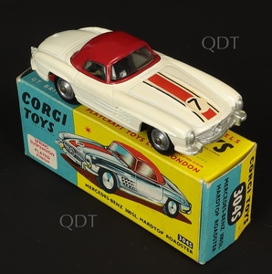 Corgi toys 304s mercedes hardtop roadster zz895