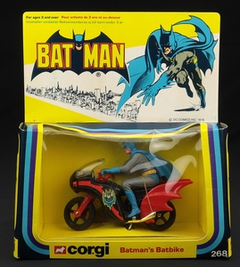 Corgi toys 268 batman's batbike zz987