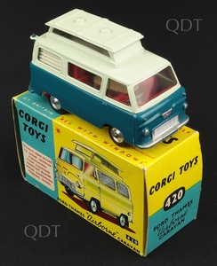 Corgi toys 420 ford thames airborne caravan aa14