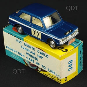 Corgi toys 340 monte carlo sunbeam imp m299