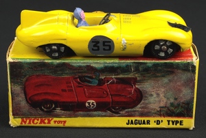 `nicky dinky toys 238 jaguar d type aa176