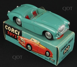 Corgi toys 300 austin healey sports car blue aa410a