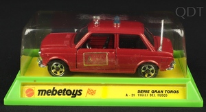 Mebetoys models a21 fiat 128 vigili del fuogo aa465a