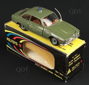 Politoys models 537 alfa romeo pantera squadra mobile aa547