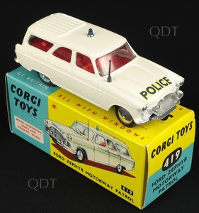 Corgi toys 419 ford zephyr motorwat patrol aa565