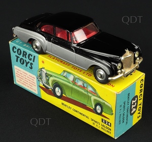 Corgi toys 224 bentley continental sports saloon aa592