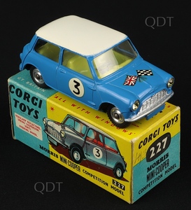 Corgi toys 227 mini cooper competition aa654