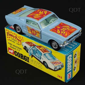 Corgi toys0348 ford mustang flower power aa655