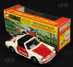 Corgi toys 509 porsche targa 911s police car c756