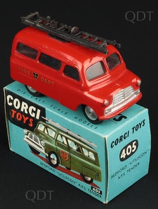 Corgi toys 405 bedford fire dept aa895