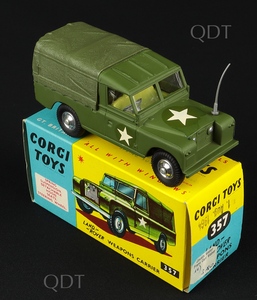 Corgi toys 357 land rover weapons carrier aa927