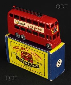 Matchbox models 56 london trolley bus peardrax bb77