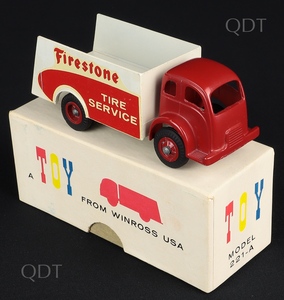 Winross models 221 a streamlined white truck firestone bb219