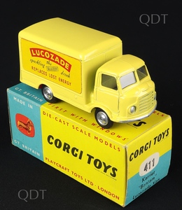 Corgi toys 411 karrier bantam lucozade van bb541