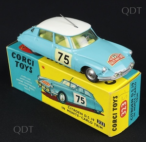 Corgi toys 323 citroen ds19 monte carlo bb741