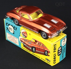 Corgi toys 310 chevrolet corvette sting ray bb843