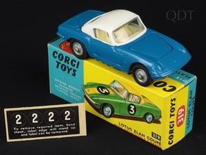 Corgi toys 319 lotus elan coupe b998