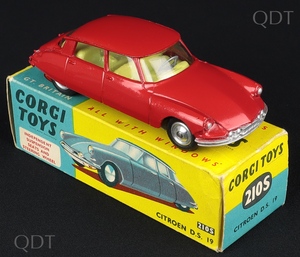 Corgi toys 210s citroen ds19 cc117