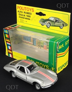 Politoys models export 577 alfa romeo giulia 1600 pininfarina x170